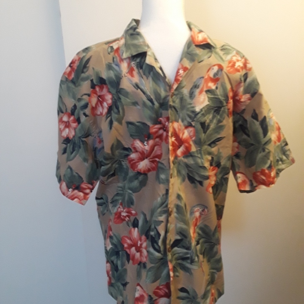 Vintage Authentic Hawaiian Shirt Men's Medium Med